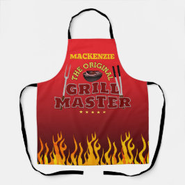 グラデーションの炎で楽しむGRILL MASTER エプロン