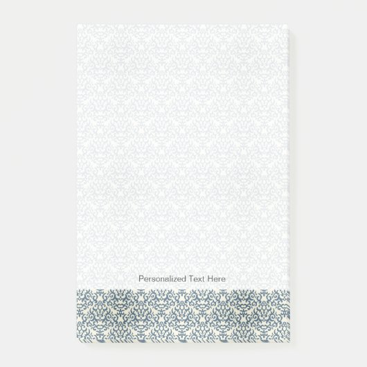 グラデーションの背景のダマスクパターン2 ポストイット (正面)