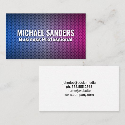 グラデーションの背景 名刺 (正面/裏面)