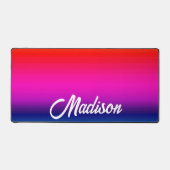 グラデーションの色をカスタマイズする日没の名前をブレンド デスクマット (正面)