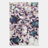 グラデーションの色調の雑多なバーチャルフラワー キッチンタオル (縦)