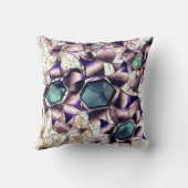 グラデーションの色調の雑多なバーチャルフラワー クッション (裏面)