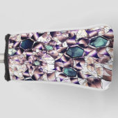 グラデーションの色調の雑多なバーチャルフラワー ゴルフヘッドカバー (正面)