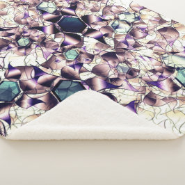 グラデーションの色調の雑多なバーチャルフラワー シェルパブランケット