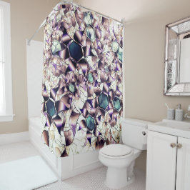 グラデーションの色調の雑多なバーチャルフラワー シャワーカーテン