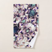 グラデーションの色調の雑多なバーチャルフラワー バスタオルセット (ハンドタオル)