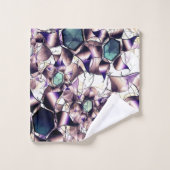 グラデーションの色調の雑多なバーチャルフラワー バスタオルセット (ウォッシュタオル)