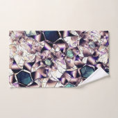 グラデーションの色調の雑多なバーチャルフラワー バスタオルセット (ハンドタオル)