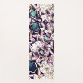 グラデーションの色調の雑多なバーチャルフラワー ヨガマット (正面)