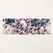 グラデーションの色調の雑多なバーチャルフラワー ヨガマット (正面(横))