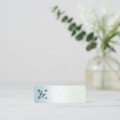 グラデーションの追加ロゴのイヤリング表示ミニ スキニー名刺 (スタンド正面)