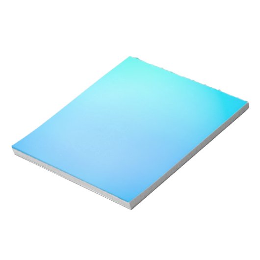 グラデーションの青い長方形の面  ノートパッド (回転)