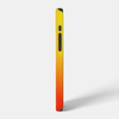 グラデーションぼかし抽象幾何波形 iPhoneケース (左側面)