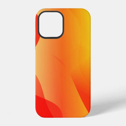 グラデーションぼかし抽象幾何波形 iPhoneケース (裏面)