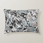 グラデーションまたはヒュームのクロムシミ、黒からグレー アクセントクッション (正面)