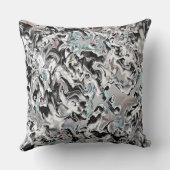 グラデーションまたはヒュームのクロムシミ、黒からグレー クッション (裏面)