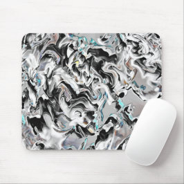 グラデーションまたはヒュームのクロムシミ、黒からグレー マウスパッド
