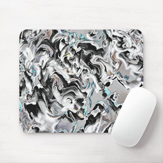 グラデーションまたはヒュームのクロムシミ、黒からグレー マウスパッド (マウス)