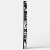 グラデーションまたはヒュームのクロムシミ、黒からグレー Case-Mate iPhoneケース (裏面 / 右)