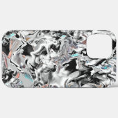 グラデーションまたはヒュームのクロムシミ、黒からグレー Case-Mate iPhoneケース (裏面 (横))