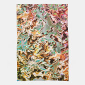 グラデーションまたはヒューム、オレンジ色から色への染み キッチンタオル (縦)