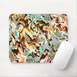 グラデーションまたはヒューム、オレンジ色から色への染み マウスパッド