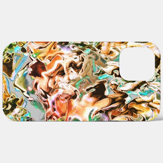 グラデーションまたはヒューム、オレンジ色から色への染み Case-Mate iPhoneケース (裏面 (横))