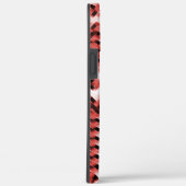 グラデーションまストライプたはポリッシュの赤い十字形の粒子 Case-Mate iPhoneケース (裏面 / 右)