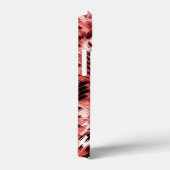 グラデーションまストライプたはポリッシュの赤い十字形の粒子 Case-Mate iPhoneケース (裏面 / 右)