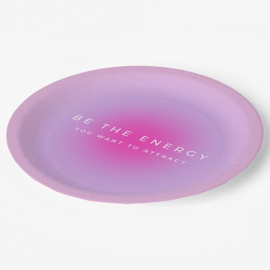 グラデーションを引き付けたいエネルギー ペーパープレート (アングル)