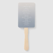 グラデーションアイボリー&ダスティブルー結婚セレモニー ハンドファン (裏面)