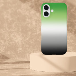 グラデーションアロマティックカラフルフラグ – アロマティックプライド iPhone 16ケース