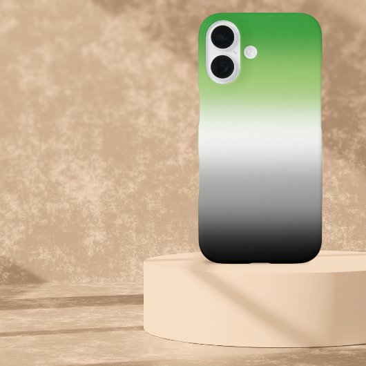 グラデーションアロマティックカラフルフラグ – アロマティックプライド Case-Mate iPhoneケース