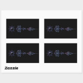 グラデーションウナロームグループ 長方形シール (シート)