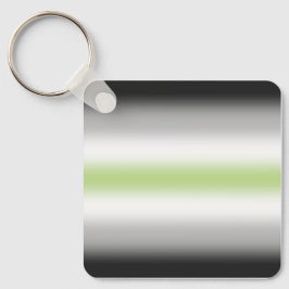 グラデーションエージェントプライドフラグと名前をカスタムする キーホルダー