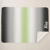 グラデーションエージェントプライドフラグと名前をカスタムする シェルパブランケット (正面(横))