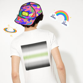 グラデーションエージェントプライドフラグと名前をカスタムする パーカ