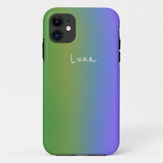 グラデーションカスタマイズカラーiPhone 11ケース Case-Mate iPhoneケース (裏面)