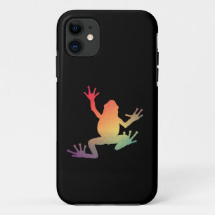 グラデーションカラフルカエルの恋人の贈り物 iPhone 11 ケース