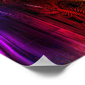 グラデーションカラフルパーフェクトスマイル歯科医ポスター ポスター (角)