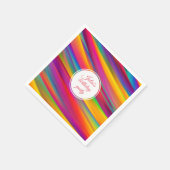 グラデーションカラフル抽象芸術アート |誕生日パーティー スタンダードカクテルナプキン (角)