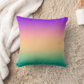 グラデーショングラデーショングリーンピンクパープルソフトブラー クッション (ブランケット)