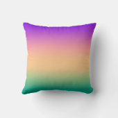 グラデーショングラデーショングリーンピンクパープルソフトブラー クッション (裏面)