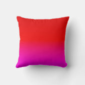 グラデーショングラデーション赤ピンク、緋色、赤、ピンク クッション (裏面)