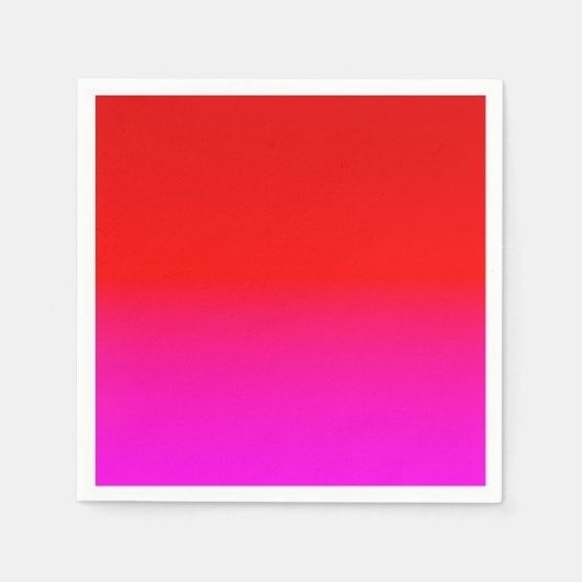 グラデーショングラデーション赤ピンク、緋色、赤、ピンク スタンダードカクテルナプキン (正面)