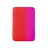 グラデーショングラデーション赤ピンク、緋色、赤、ピンク バスマット (正面縦)