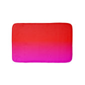 グラデーショングラデーション赤ピンク、緋色、赤、ピンク バスマット (正面)