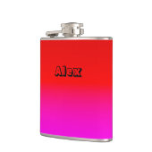 グラデーショングラデーション赤ピンク、緋色、赤、ピンク フラスク (左)