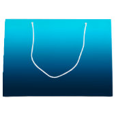 グラデーショングラデーション青 ラージペーパーバッグ (正面)