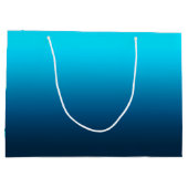 グラデーショングラデーション青 ラージペーパーバッグ (裏面)